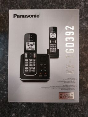 Panasonic KX-TGD392 Digital Cordless Phone With Answering Machine